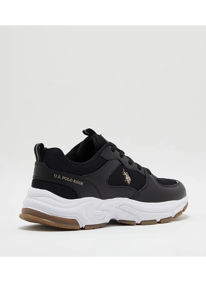 U.S. Polo Assn. black U.S. Polo Assn. Women’s SORLEY GLB 6FX Chunky Sole Sneakers - Black  | Best Price UAE